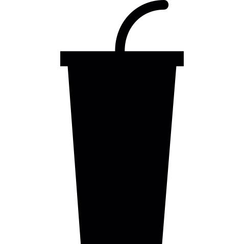 Upsized drink with straw