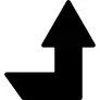 Up arrow angle
