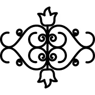 Floral mirror image design