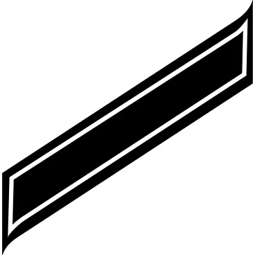 Rectangular rotated printed paper