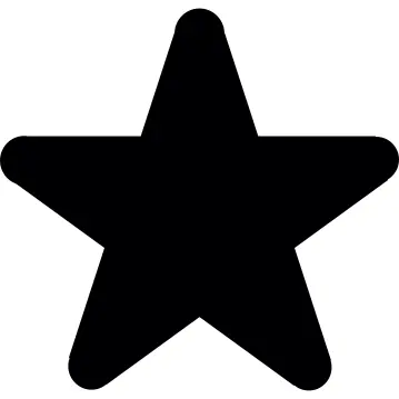 Rounded point star