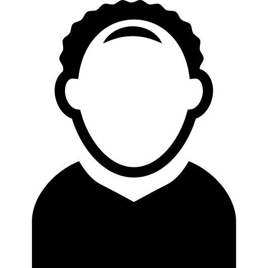 Male profile avatar without face