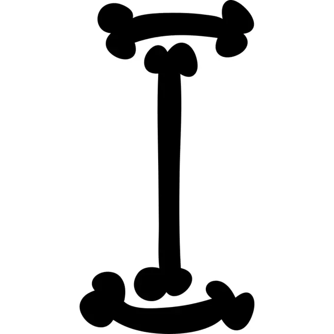 万圣夜骨头填装了信件的印刷术标志我