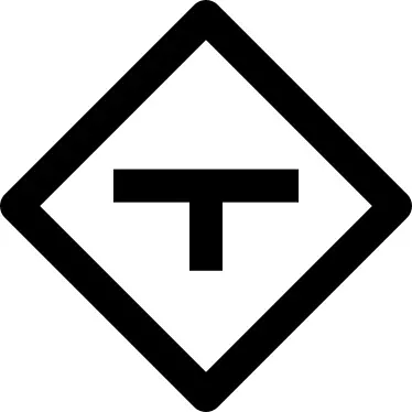 T road intersection