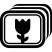 Flower photography interface option symbol
