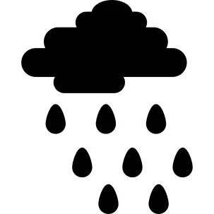 Cloud with Raindrops