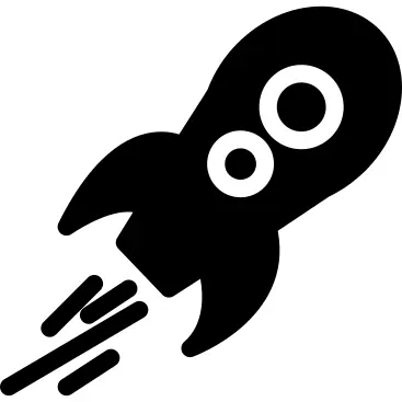 Space ship in diagonal position