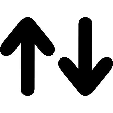 Up and down interface arrows
