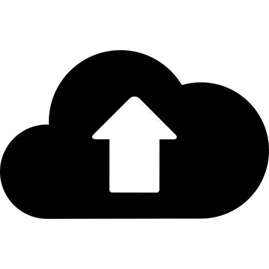 Upload to the cloud interface symbol