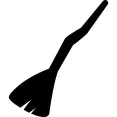 Halloween witch broom