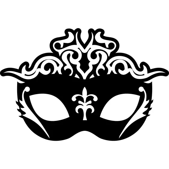 Elegant luxurious feminine eyes mask for party