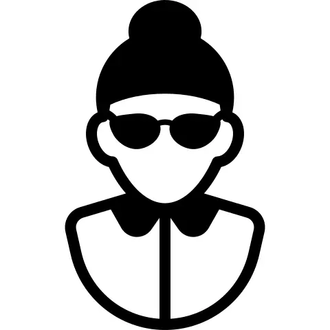 Woman with Sunglasses and Bun