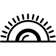 Sun at sunrise or sunset