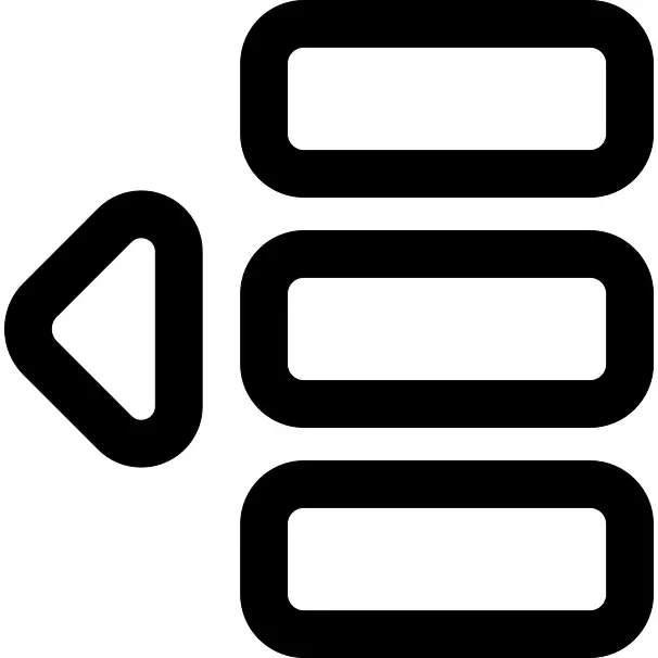 Menu expanding button