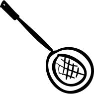 Strainer hand drawn kitchen tool