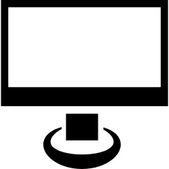 Monitor screen empty