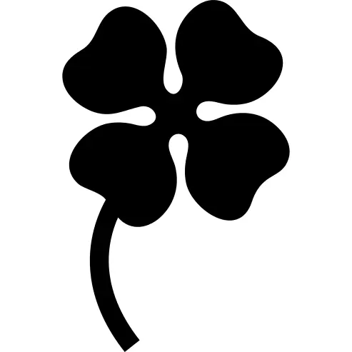 Leaf or flower silhouette shape