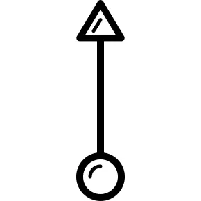 Up Arrow with circle