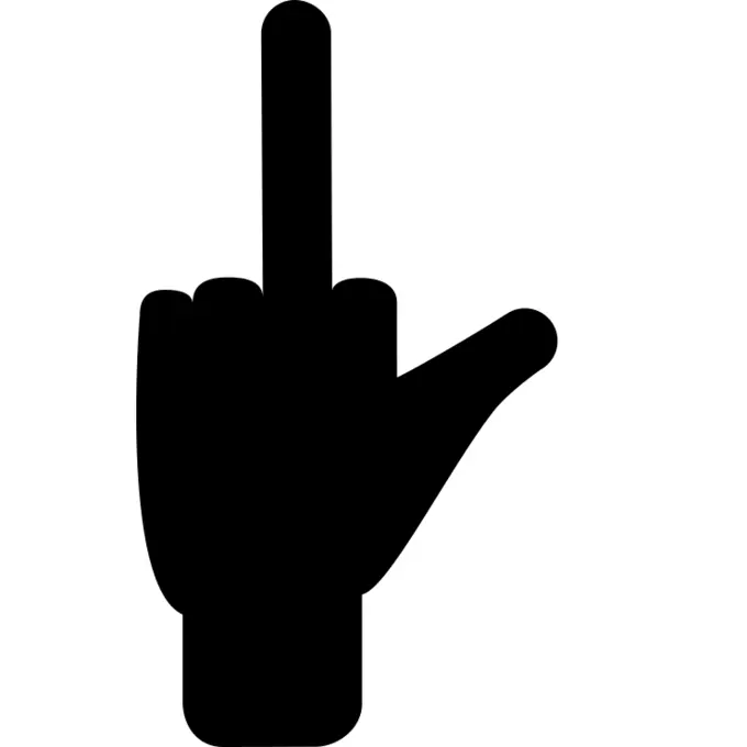 两根手指抬起信号