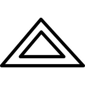 Triangular shape outline