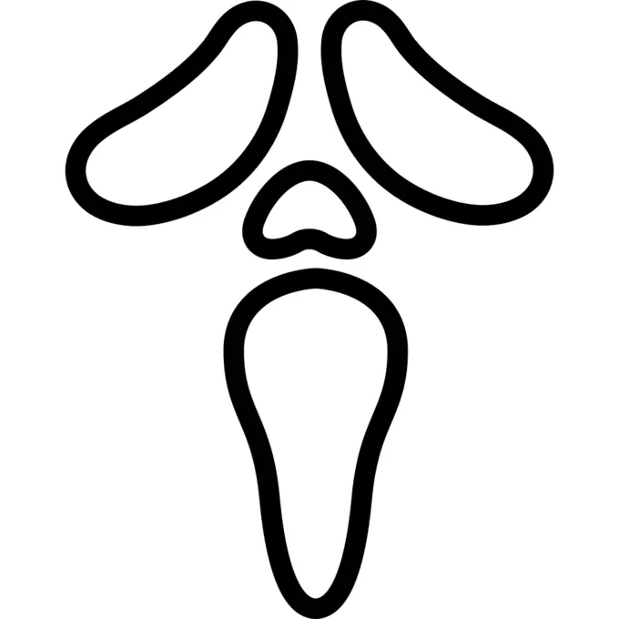 Ghost scream of halloween