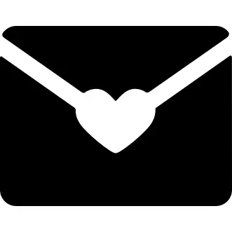 Letter sealed with a heart