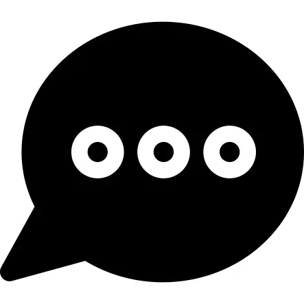 Speech bubble with ellipsis