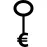 Euro key shape