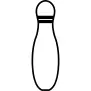Bowling pin outline