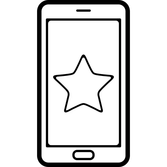 手机屏幕上的明星