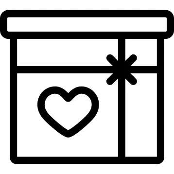 Giftbox with a Heart On Side