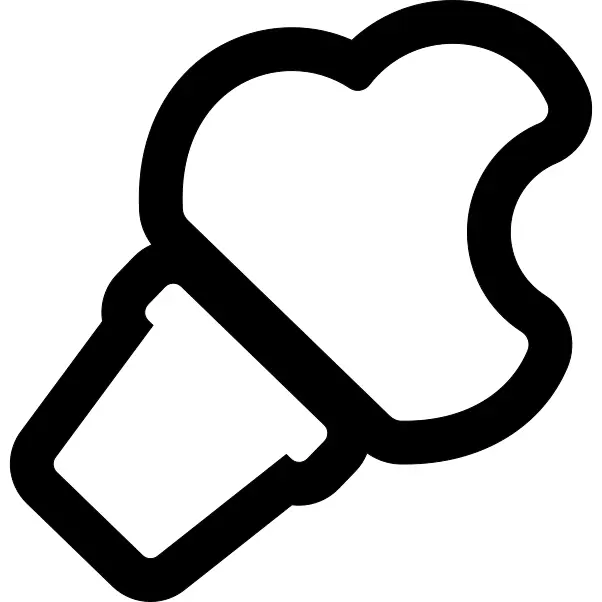 Ice cream outline with a bite