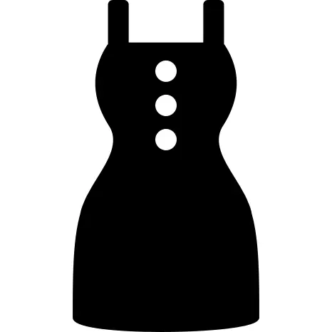 Dress with three Buttons