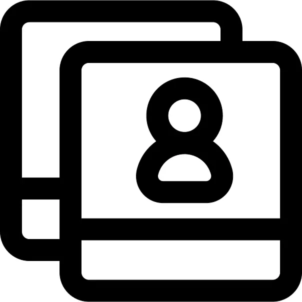 Users button outline