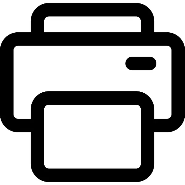 Printing button outline