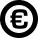 Euro sign in a circle