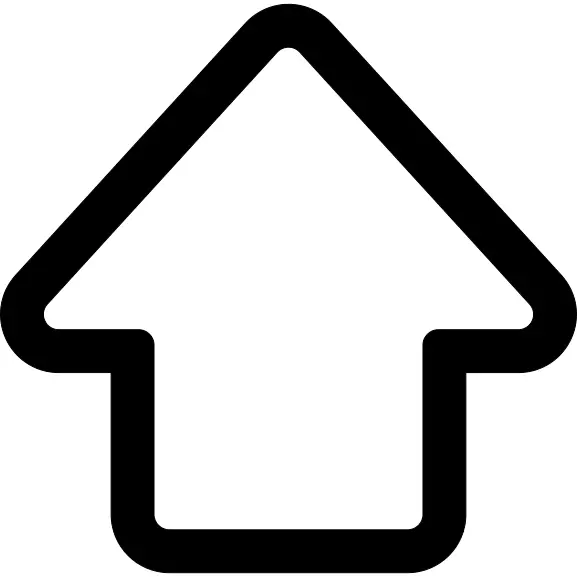 Up arrow outline