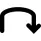 Arrow curved down