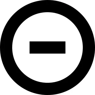 Minus Circular Button