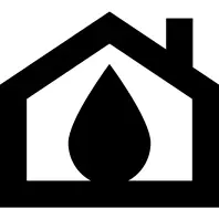 House and oil drop inside