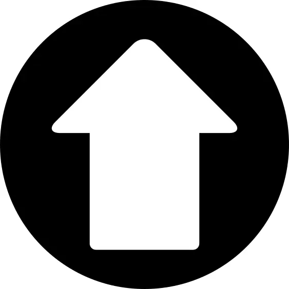 Up arrow in a circle