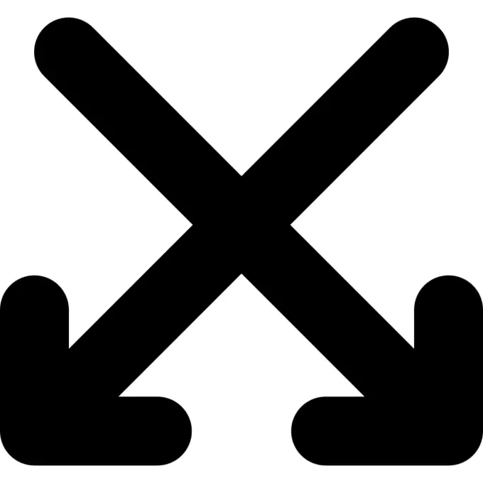 越过箭头指向下方