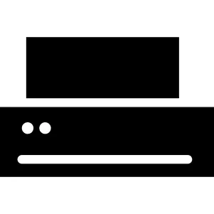 Frontal rectangular printer