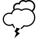 Clouds with storm