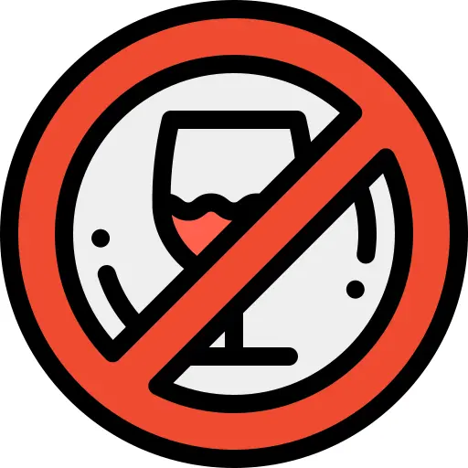 No alcohol