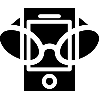 Cellphone with sunglasses