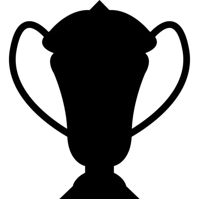 Trophy cup silhouette