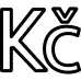 Czech Republic koruna currency symbol