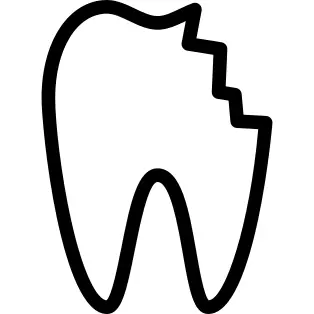 Broken tooth