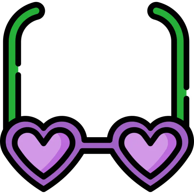 Heart glasses